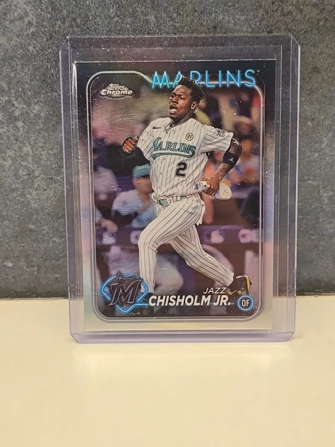 2024 Topps Chrome - Refractor #70 Jazz Chisholm Marlins - Baseball Card Single