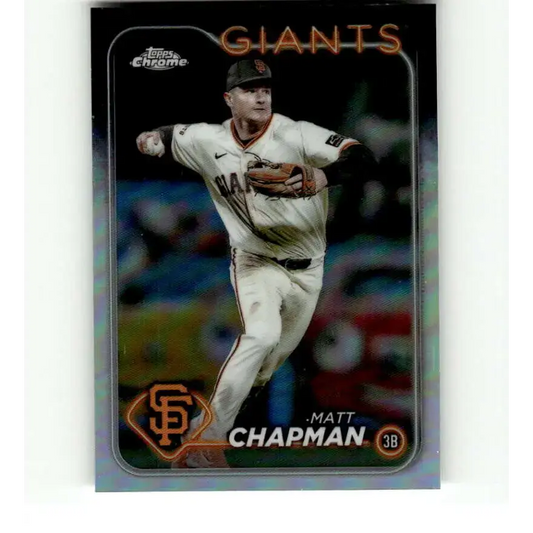 2024 Topps Chrome Refractor #81 Matt Chapman NM-MT San Francisco Giants Baseball Card