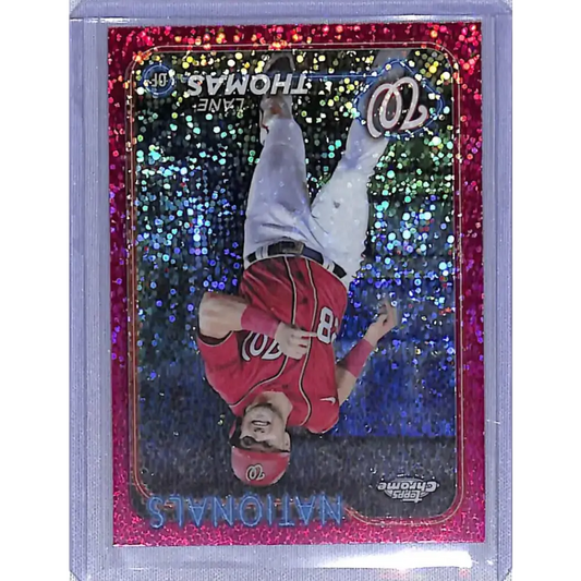 2024 Topps Chrome Refractor Magenta Speckle #66 Lane Thomas NM-MT 240/350 - Baseball Card Single