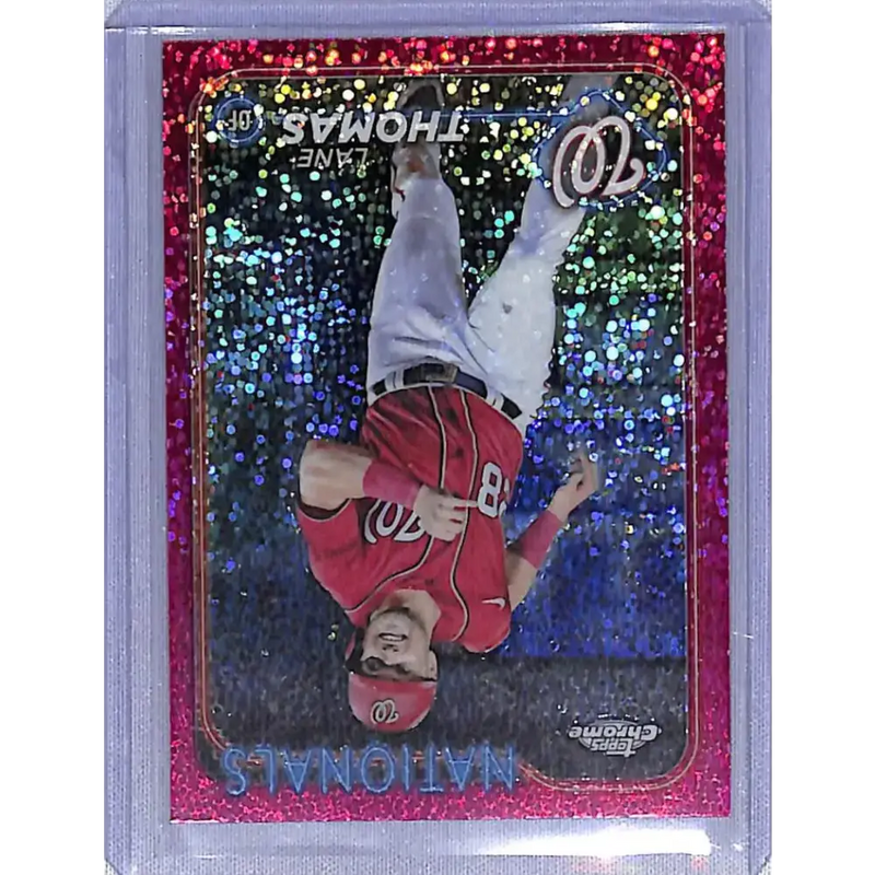 2024 Topps Chrome Refractor Magenta Speckle #66 Lane Thomas NM-MT 240/350 - Baseball Card Single