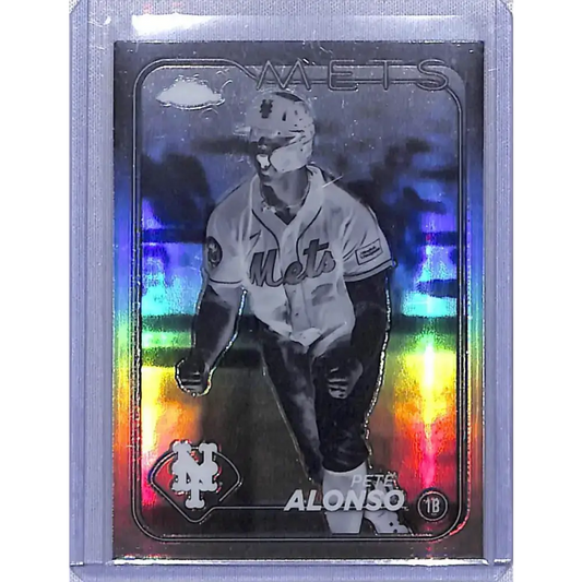 2024 Topps Chrome Refractor Negative #269 Pete Alonso NM-MT New York Mets Baseball Card
