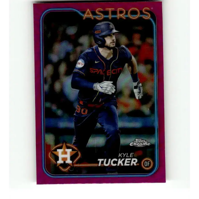 2024 Topps Chrome Refractor Pink #112 Kyle Tucker NM-MT Houston Astros Baseball Card - Baseball Card Single