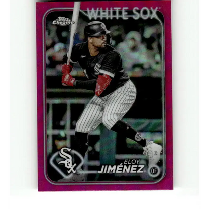 2024 Topps Chrome Refractor Pink #125 Eloy Jimenez NM-MT Chicago White Sox Baseball Card