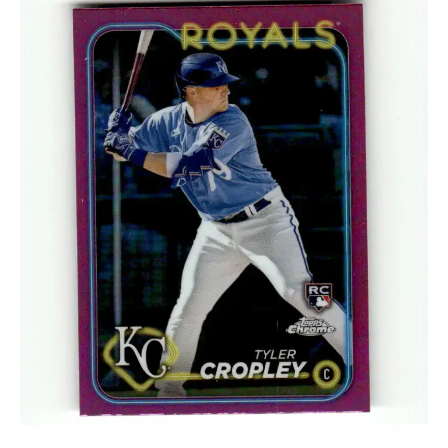2024 Topps Chrome Refractor Pink #148 Tyler Cropley NM-MT RC Rookie Kansas City Royals Baseball Card - Baseball Card