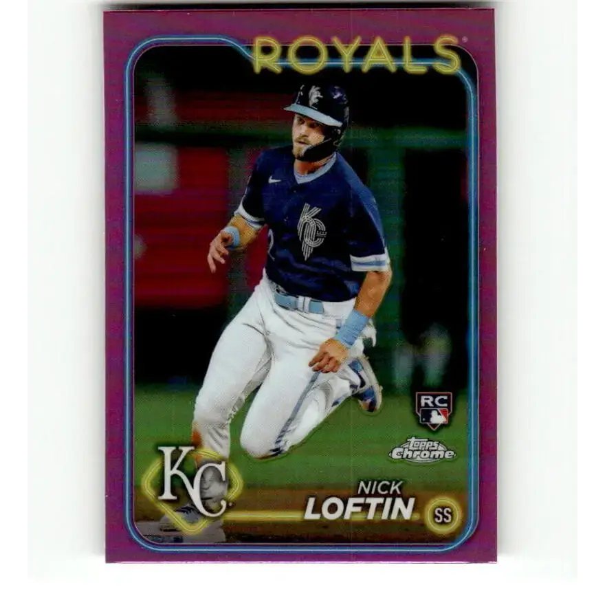 2024 Topps Chrome Refractor Pink #183 Nick Loftin NM-MT RC Rookie Kansas City Royals Baseball Card - Baseball Card