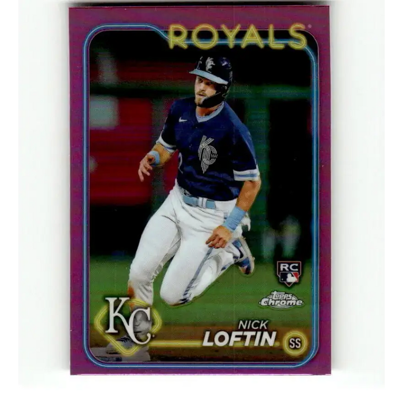 2024 Topps Chrome Refractor Pink #183 Nick Loftin NM-MT RC Rookie Kansas City Royals Baseball Card - Baseball Card