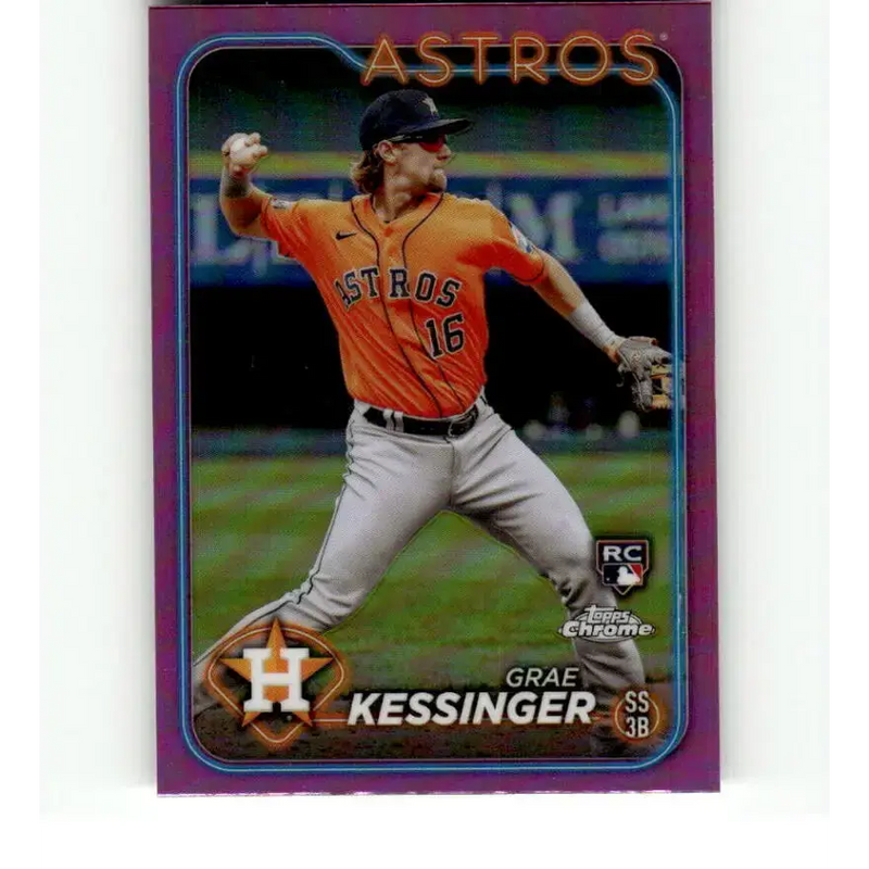 2024 Topps Chrome Refractor Pink #193 Grae Kessinger NM-MT RC Rookie Houston Astros Baseball Card - Baseball Card Single