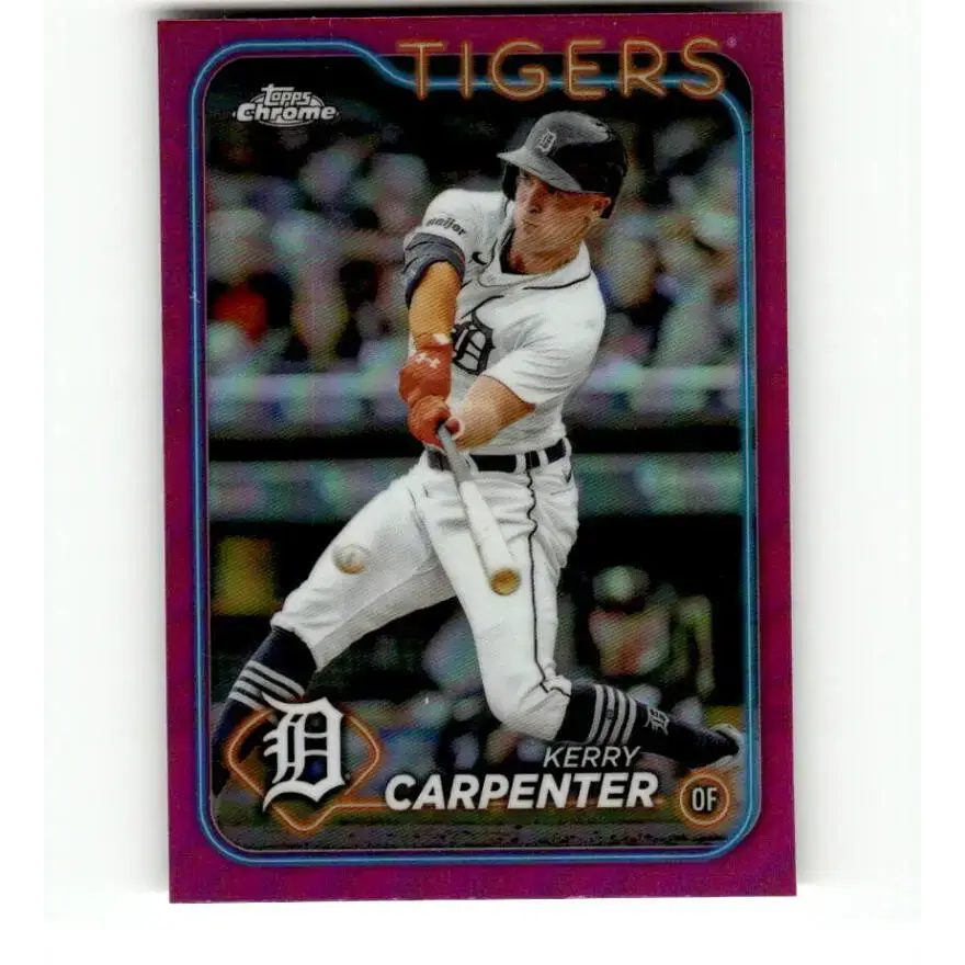 2024 Topps Chrome Refractor Pink #196 Kerry Carpenter NM-MT Detroit Tigers Baseball Card