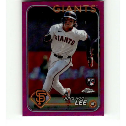 2024 Topps Chrome Refractor Pink #201 Jung Hoo Lee NM-MT RC Rookie San Francisco Giants Baseball Card