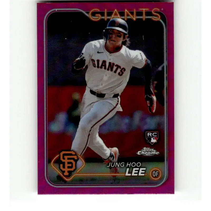 2024 Topps Chrome Refractor Pink #201 Jung Hoo Lee NM-MT RC Rookie San Francisco Giants Baseball Card - Baseball Card