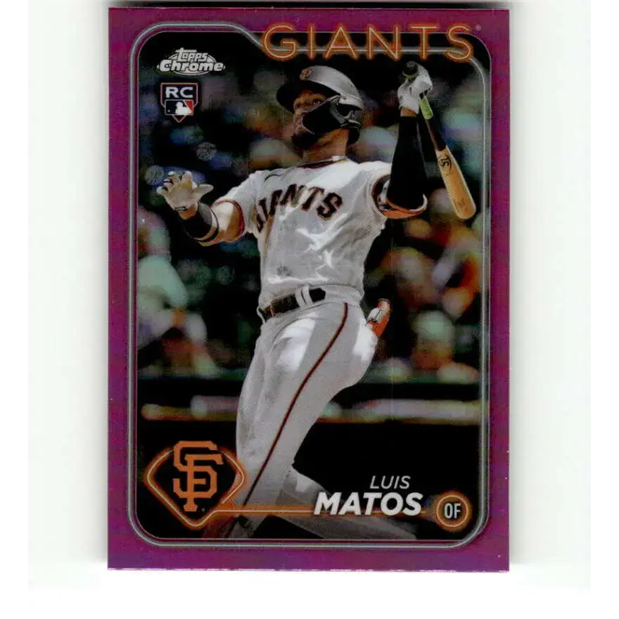 2024 Topps Chrome Refractor Pink #270 Luis Matos NM-MT RC Rookie San Francisco Giants Baseball Card