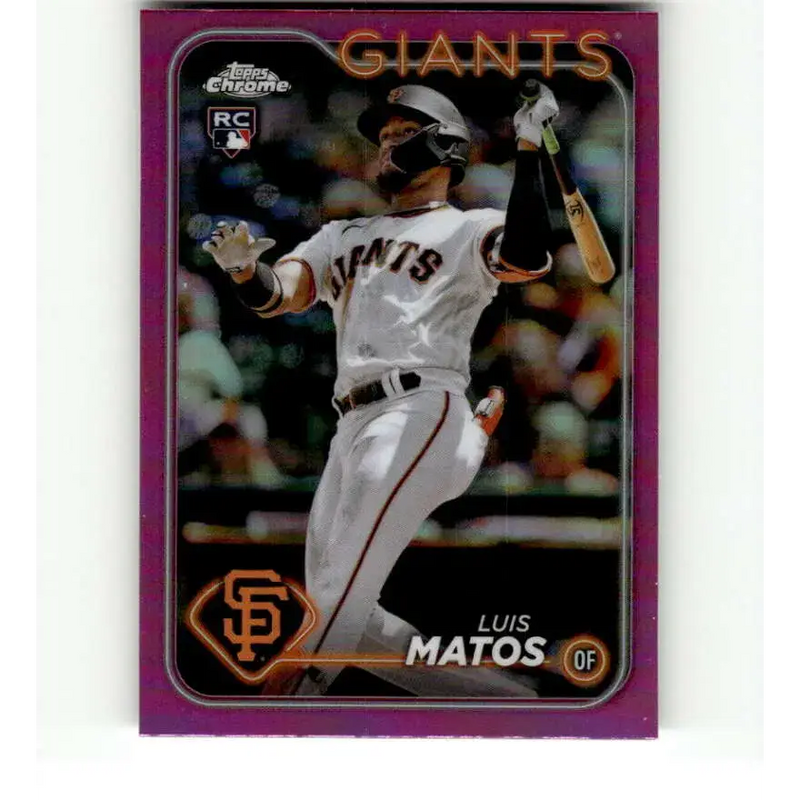 2024 Topps Chrome Refractor Pink #270 Luis Matos NM-MT RC Rookie San Francisco Giants Baseball Card - Baseball Card