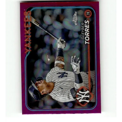 2024 Topps Chrome Refractor Pink #280 Gleyber Torres NM-MT New York Yankees Baseball Card