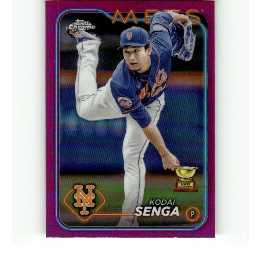 2024 Topps Chrome Refractor Pink #31 Kodai Senga NM-MT New York Mets Baseball Card - Baseball Card Single