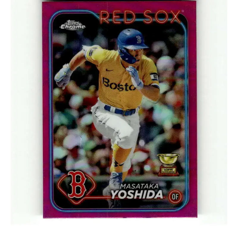 2024 Topps Chrome Refractor Pink #63 Masataka Yoshida NM-MT Boston Red Sox Baseball Card - Baseball Card Single