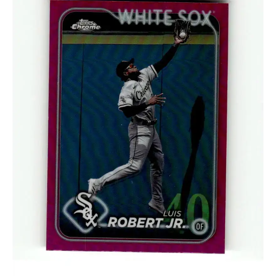 2024 Topps Chrome Refractor Pink #86 Luis Robert Jr. NM-MT Chicago White Sox Baseball Card - Baseball Card Single