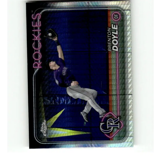 2024 Topps Chrome Refractor Prism #139 Brenton Doyle NM-MT Colorado Rockies Baseball Card