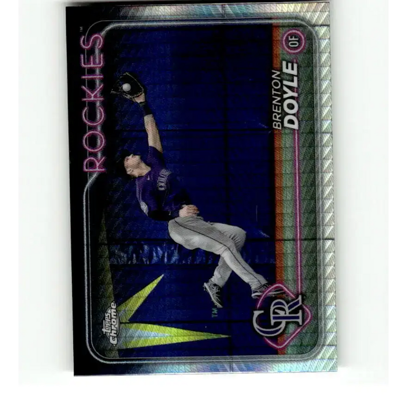 2024 Topps Chrome Refractor Prism #139 Brenton Doyle NM-MT Colorado Rockies Baseball Card - Baseball Card Single