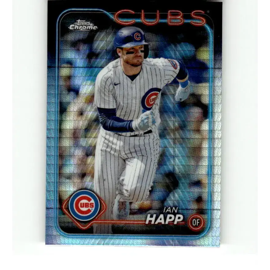 2024 Topps Chrome Refractor Prism #184 Ian Happ NM-MT Chicago Cubs Baseball Card