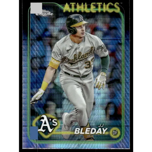 2024 Topps Chrome Refractor Prism #190 JJ Bleday NM-MT Oakland Athletics Baseball Card