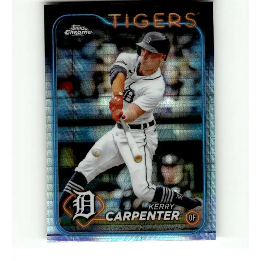 2024 Topps Chrome Refractor Prism #196 Kerry Carpenter NM-MT Detroit Tigers Baseball Card