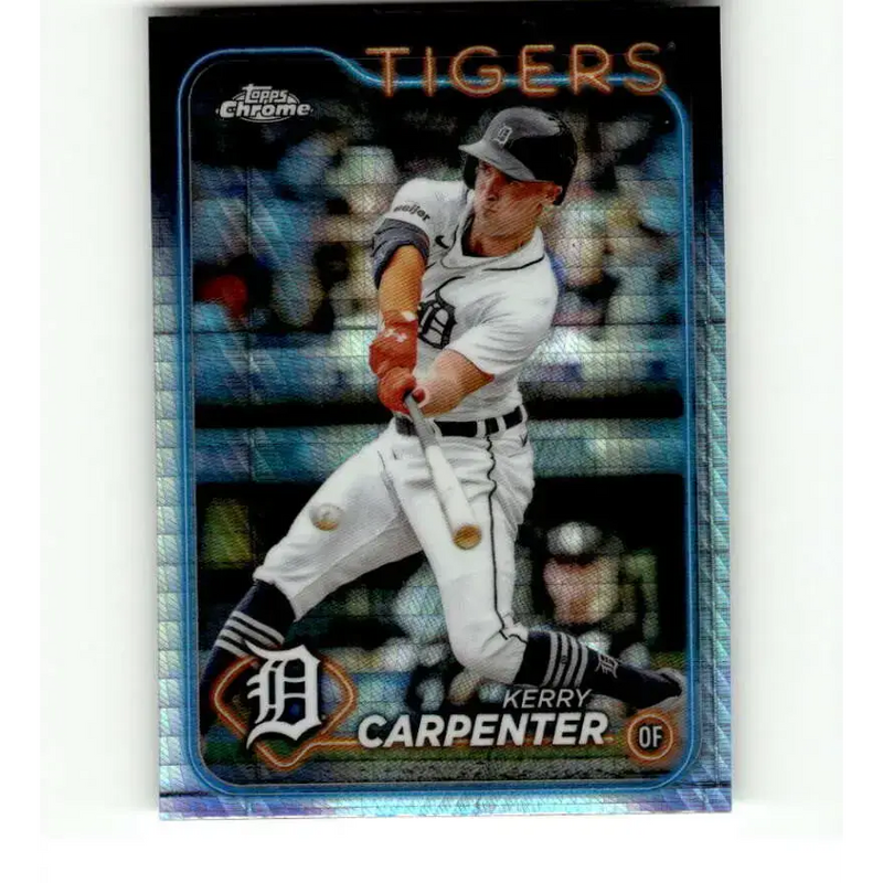2024 Topps Chrome Refractor Prism #196 Kerry Carpenter NM-MT Detroit Tigers Baseball Card - Baseball Card Single