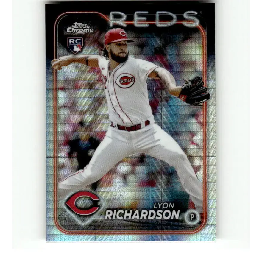 2024 Topps Chrome Refractor Prism #230 Lyon Richardson NM-MT RC Rookie Cincinnati Reds Baseball Card