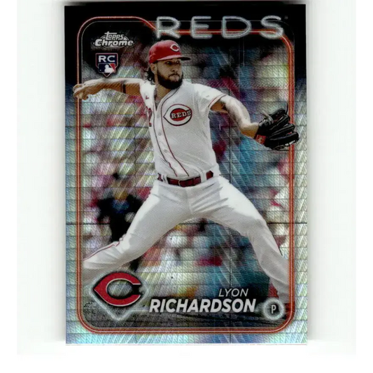 2024 Topps Chrome Refractor Prism #230 Lyon Richardson NM-MT RC Rookie Cincinnati Reds Baseball Card