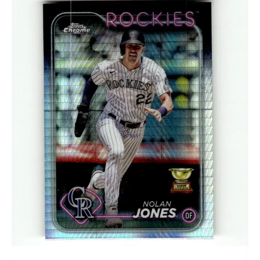 2024 Topps Chrome Refractor Prism #240 Nolan Jones NM-MT Colorado Rockies Baseball Card