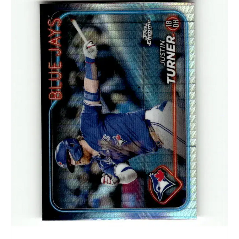 2024 Topps Chrome Refractor Prism #248 Justin Turner NM-MT Toronto Blue Jays Baseball Card - Baseball Card Single
