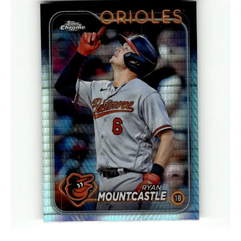 2024 Topps Chrome Refractor Prism #265 Ryan Mountcastle NM-MT Baltimore Orioles Baseball Card - Baseball Card Single