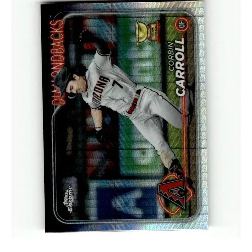 2024 Topps Chrome Refractor Prism #267 Corbin Carroll NM-MT Arizona Diamondbacks Baseball Card