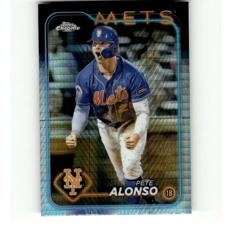2024 Topps Chrome Refractor Prism #269 Pete Alonso NM-MT New York Mets Baseball Card - Baseball Card Single