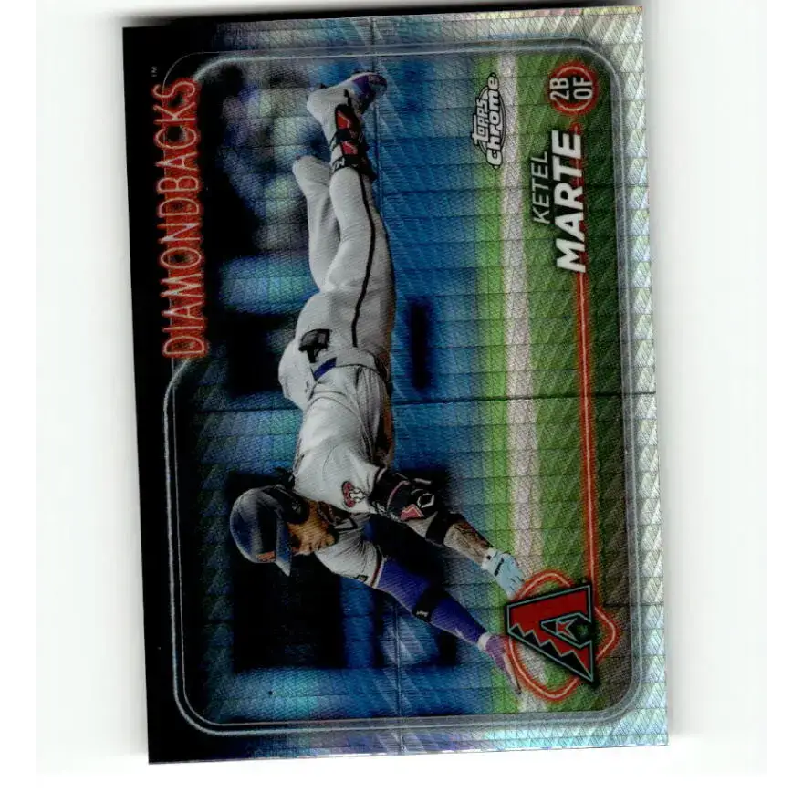 2024 Topps Chrome Refractor Prism #35 Ketel Marte NM-MT Arizona Diamondbacks Baseball Card