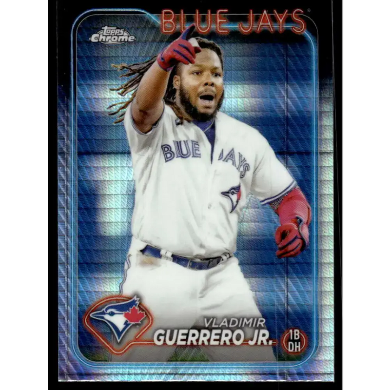 2024 Topps Chrome Refractor Prism #78 Vladimir Guerrero Jr. NM-MT Toronto Blue Jays Baseball Card - Baseball Card Single
