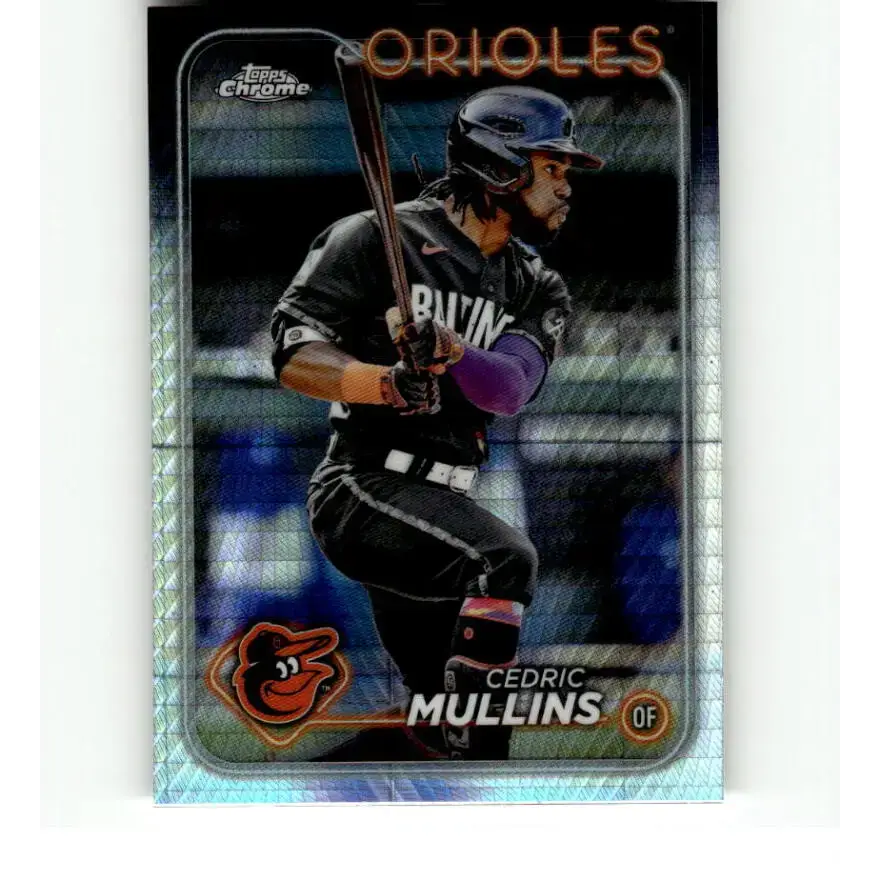 2024 Topps Chrome Refractor Prism #82 Cedric Mullins NM-MT Baltimore Orioles Baseball Card