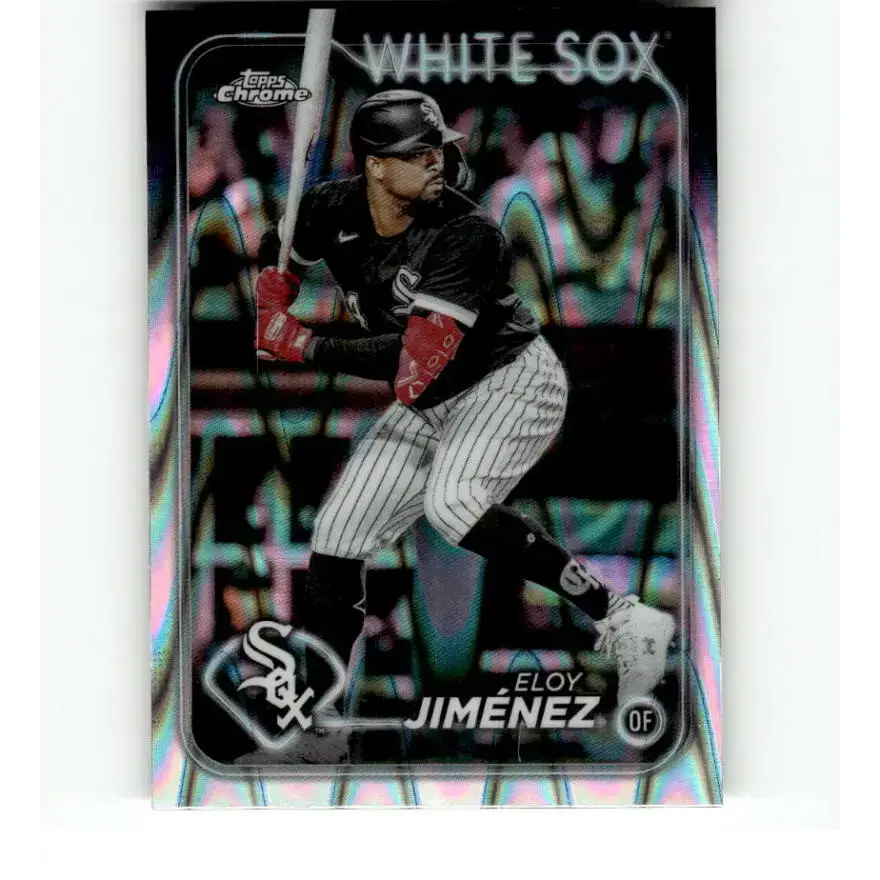 2024 Topps Chrome Refractor RayWave #125 Eloy Jimenez NM-MT Chicago White Sox Baseball Card