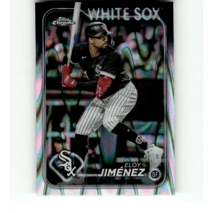 2024 Topps Chrome Refractor RayWave #125 Eloy Jimenez NM-MT Chicago White Sox Baseball Card