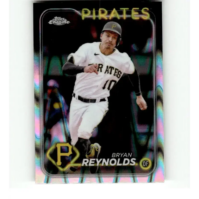 2024 Topps Chrome Refractor RayWave #146 Bryan Reynolds NM-MT Pittsburgh Pirates Baseball Card - Baseball Card Single