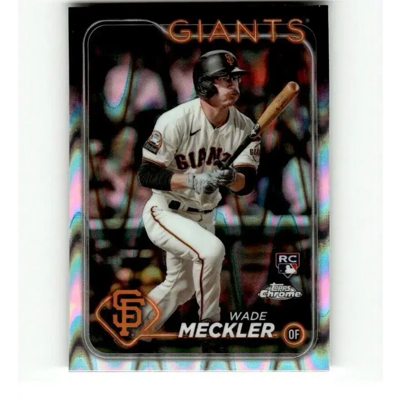 2024 Topps Chrome Refractor RayWave #22 Wade Meckler NM-MT RC Rookie San Francisco Giants Baseball Card - Baseball Card