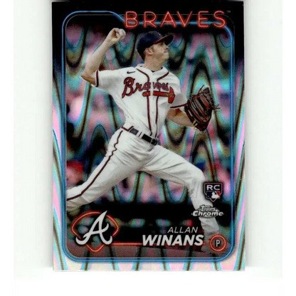 2024 Topps Chrome Refractor RayWave #249 Allan Winans NM-MT RC Rookie Atlanta Braves Baseball Card