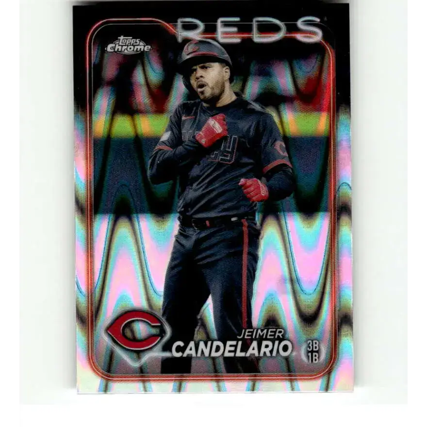 2024 Topps Chrome Refractor RayWave #300 Julio Rodriguez NM-MT Seattle Mariners Baseball Card