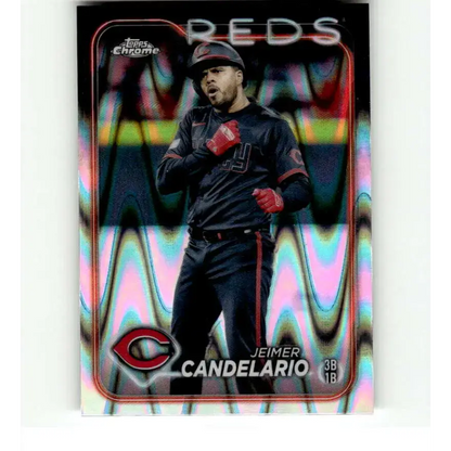 2024 Topps Chrome Refractor RayWave #300 Julio Rodriguez NM-MT Seattle Mariners Baseball Card