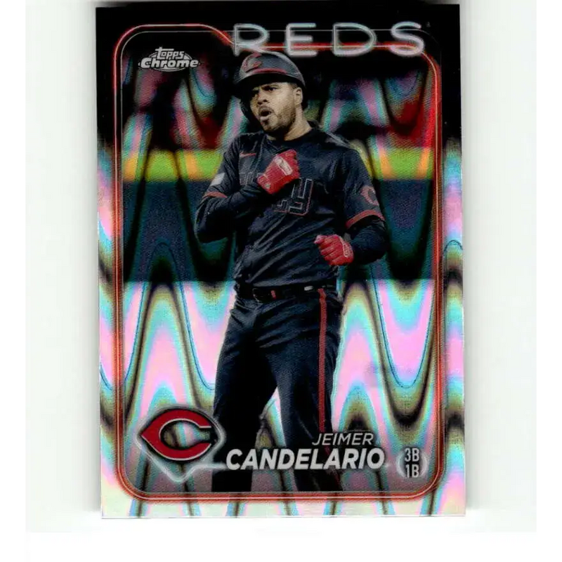 2024 Topps Chrome Refractor RayWave #300 Julio Rodriguez NM-MT Seattle Mariners Baseball Card - Baseball Card Single