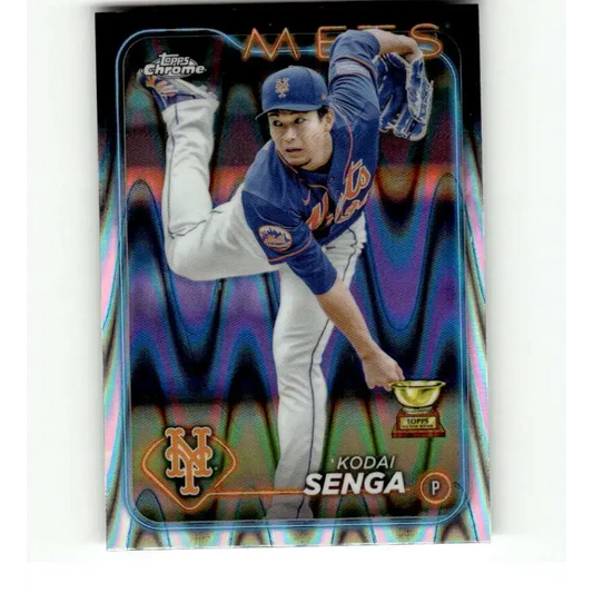 2024 Topps Chrome Refractor RayWave #31 Kodai Senga NM-MT New York Mets Baseball Card
