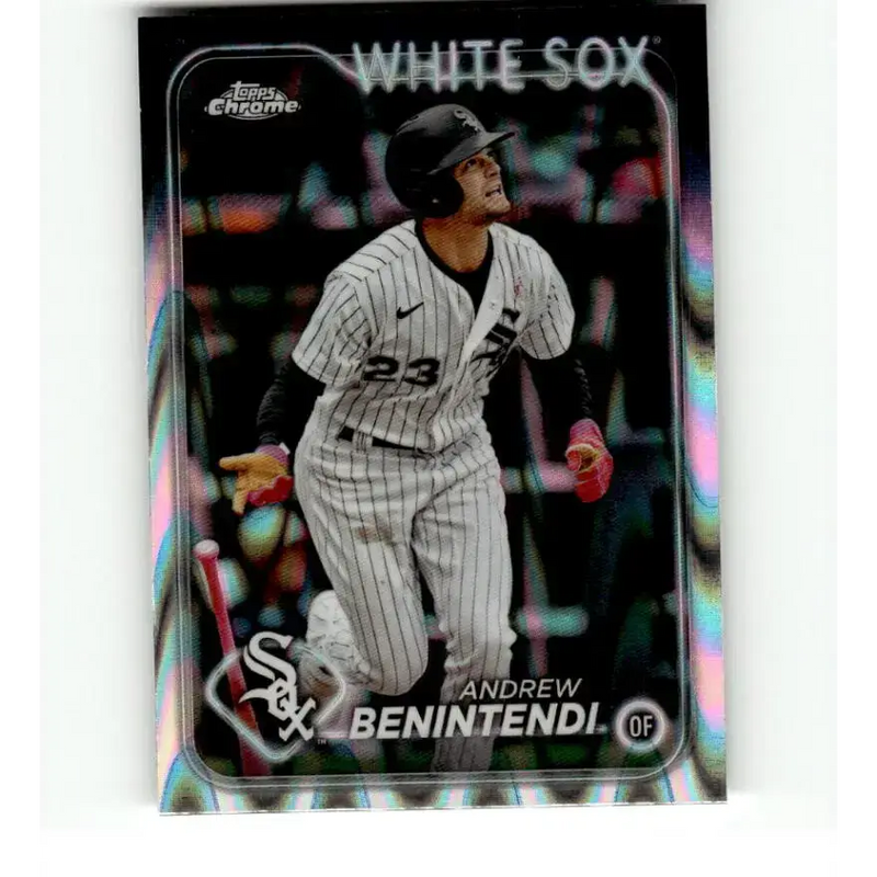 2024 Topps Chrome Refractor RayWave #33 Andrew Benintendi NM-MT Chicago White Sox Baseball Card - Baseball Card Single