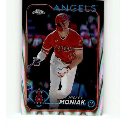 2024 Topps Chrome Refractor RayWave #51 Mickey Moniak NM-MT Los Angeles Angels Baseball Card