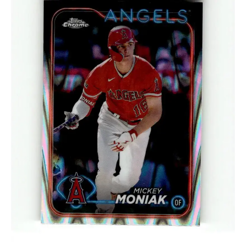 2024 Topps Chrome Refractor RayWave #51 Mickey Moniak NM-MT Los Angeles Angels Baseball Card - Baseball Card Single