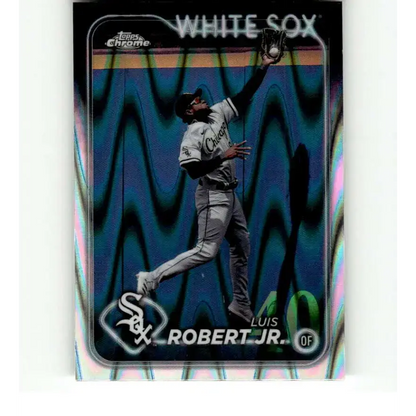 2024 Topps Chrome Refractor RayWave #86 Luis Robert Jr. NM-MT Chicago White Sox Baseball Card