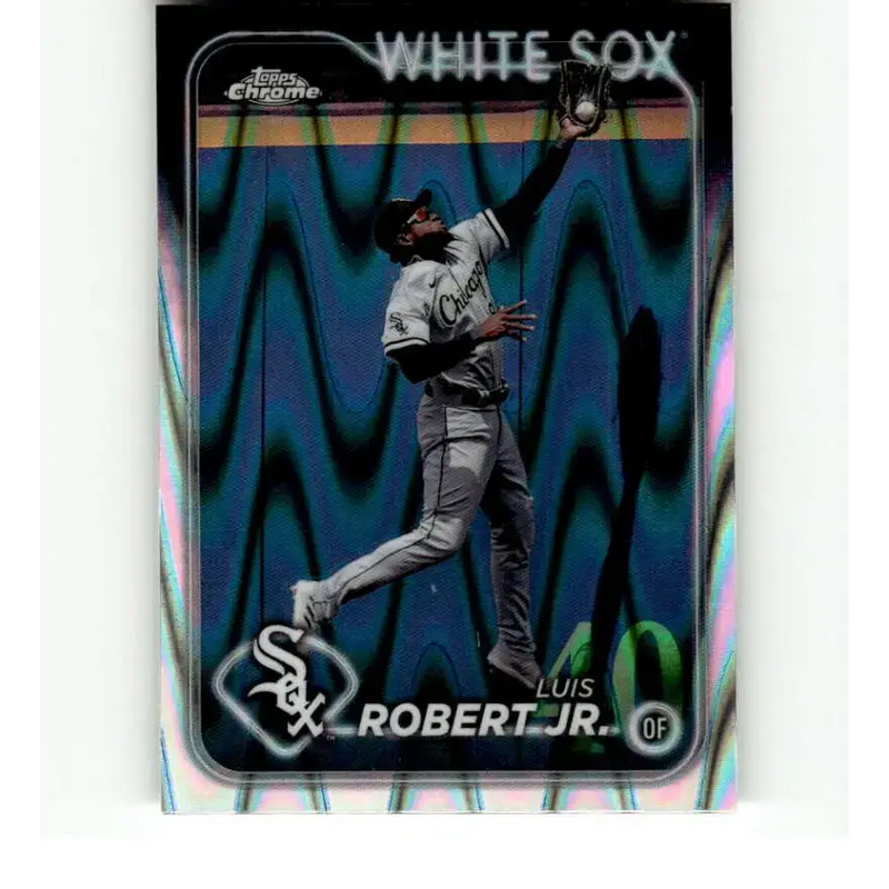 2024 Topps Chrome Refractor RayWave #86 Luis Robert Jr. NM-MT Chicago White Sox Baseball Card - Baseball Card Single